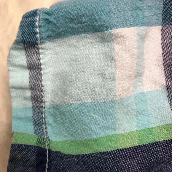 Izod Blue Plaid Button Up  Shirt Size 3T - Picture 5 of 16